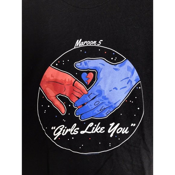 Maroon 5 Girls Like You Men's Unisex Small T-Shirt - Picture 2 of 6